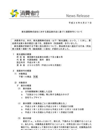 ｈ25年度 販売事業者等に対する立入検査の結果 製品安全４法および家庭用品品質表示法について 函館市