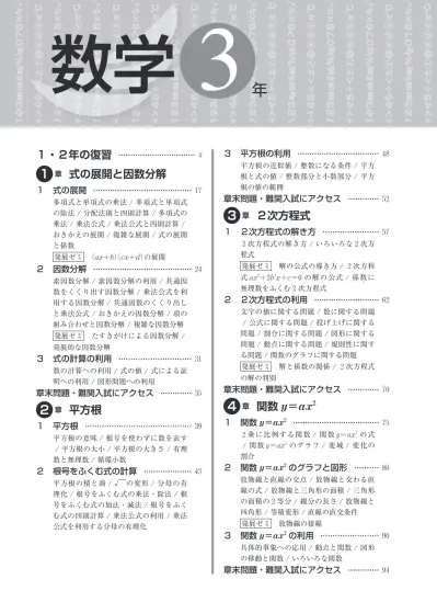 目次pdf 新中学問題集 標準編 塾用教材 教育開発出版株式会社 Sintyu Mokuji S3 2