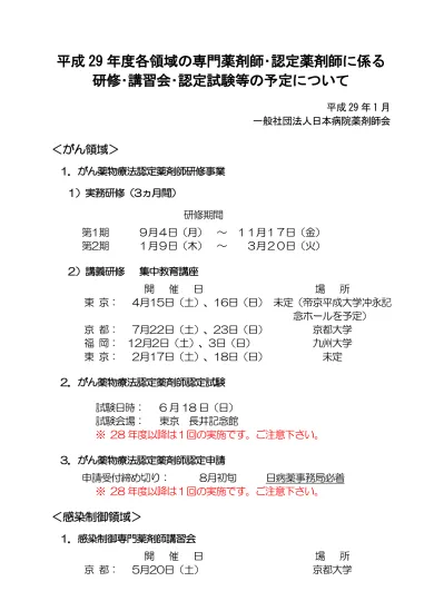 第３回薬剤師生涯学習達成度確認試験 第１回お知らせ 日本薬剤師研修センター