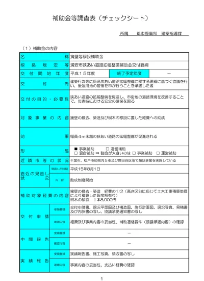 擁壁等移設補助金 建築指導課 個人への補助 平成25年度 浦安市公式サイト