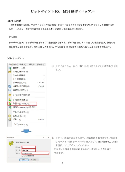 Mt4 の 画 面 構 成 Mt4 のインストール および 口 座 のログインが 完 了 すると 初 期 の 状 態 では 下 の 画 面 が 表 示 されます Mt4 では 右