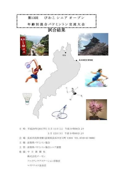 7 歳以上 組イ 7mix 早野美幸 Atm 大阪府 岩津寿茂 Atm 大阪府 広部有美 レッドサン 滋賀県 広部和成 レッドサン 滋賀県 山台まみ チームok 牧場 愛知県 篠原 彰 チームok 牧場 愛知県 中川里美 M F C 滋賀県 高安雄大 ふたしまbc