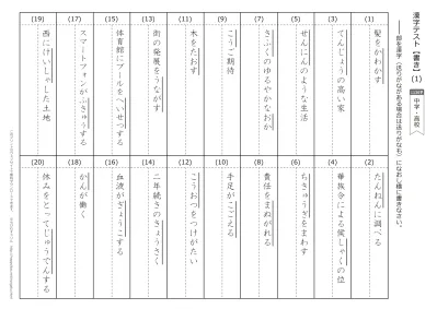 漢字 読み テスト ４１ ６０ 中学 高校の漢字 1130字 無料ダウンロード 印刷 読み 漢字テスト 中学 高校 答え 41 60