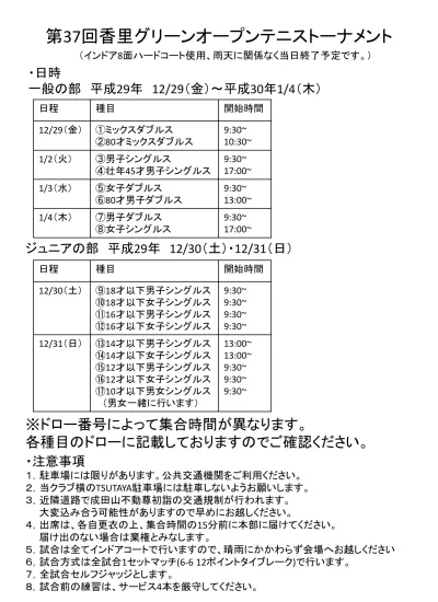 1 ミックスダブルス 山本周佑 J S Club 藤林亮太 京都外大西高校 1 17 谷口遥香 香里 Gta 久保このみ 京都外大西高校 2 Bye Bye 津田義裕 昇優利 香里 Gta 平田真穂 木島望 同志社香里