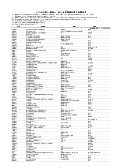 関 根 信 夫 東 京 厚 生 年 金 病 院 糖 尿 病 内 分 泌 内 科 主 任 部 長 関 上 泰 二 八 代 総 合