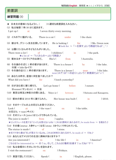 練習問題プリント 感嘆文 感嘆文 答え １ ３