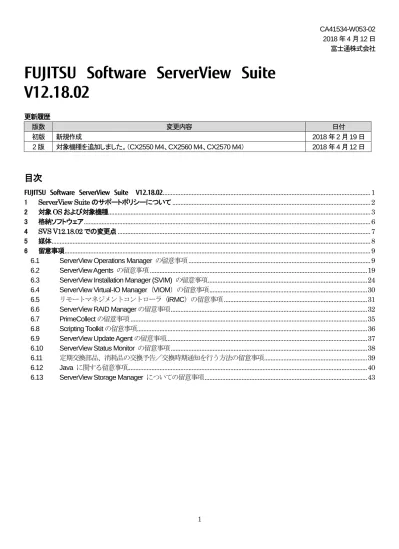 Fujitsu Software Serverview Suite V