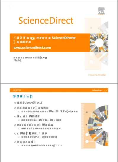 Sciencedirect 3 なぜsciencedirect 1 世界の主要英語論文の約 1 4を搭載 2 500 誌以上の電子ジャーナル 高品質のジャーナルを多数搭載 Jcr 2013 の 61 カテゴリでインパクトファクター No 1 Articles In Press 巻号ページ