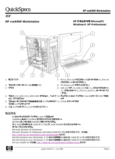 Quickspecs Hp Xw4600 Workstation