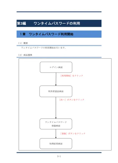 目 次 はじめに ワンタイムパスワード ソフトトークン について 2 ワンタイムパスワード ソフトトークン のご利用手順について 2 ご利用手順 ワンタイムパスワード利用申込み 3 手順 1 ワンタイムパスワード利用申込み ワンタイムパスワードアプリの設定