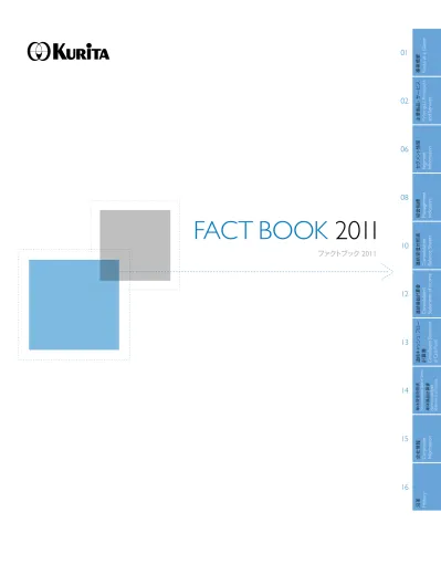 01 Kurita At A Glance 02 Principal Products And Services 06 Segment Information Fact Book Management Indicators Consolidated Balance S