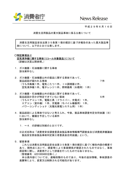 No A 03 23 千葉県 延長コード 株 モリトク Fld 108 飲食店で当該製品に電気製品を接続していたところ 当該製品及び周辺を焼損する火災が発生した 調査の結果 当該製品は飲食店で使用されており 同型品の延長コードを介し