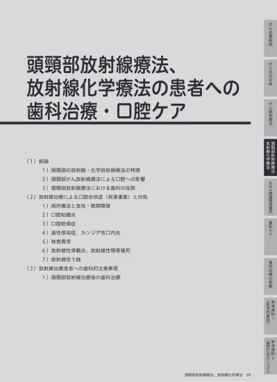 頭頸部領域以外の癌化学放射線療法で発症する口腔内症状の実態と看護