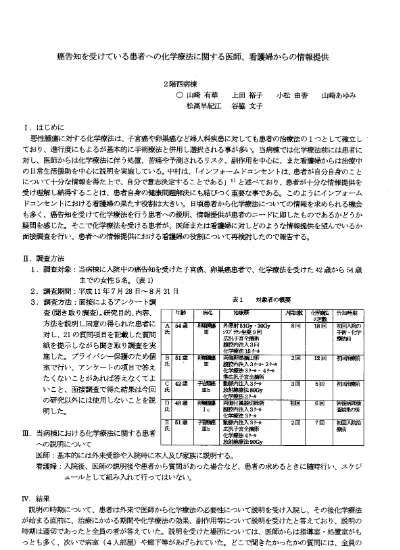 術前オリエンテーション時の患者と看護婦の知覚 オーランドの理論をもとにして